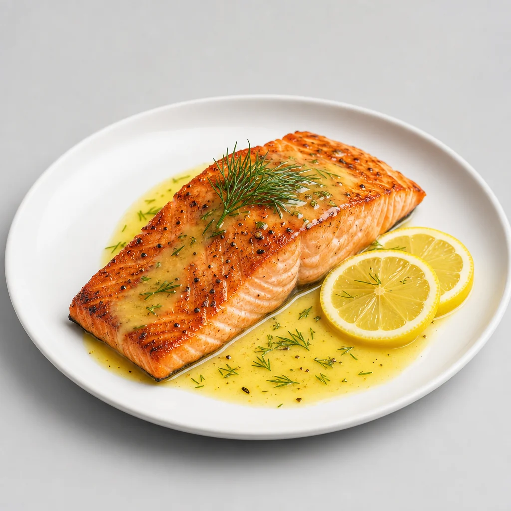 Salmón a la parrilla con costra cítrica